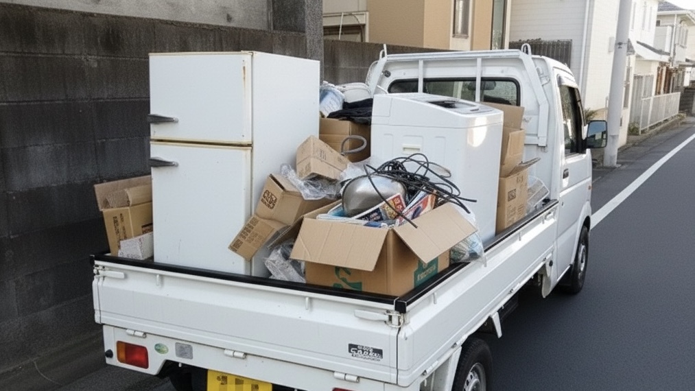 不用品回収|軽トラ積み放題29800円の事例写真